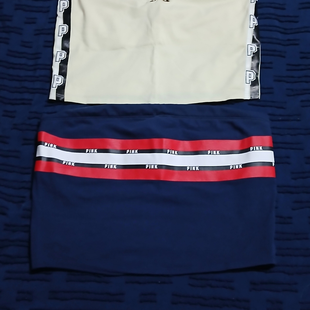 PINK Victoria's Secret Navy and Pink Skirt